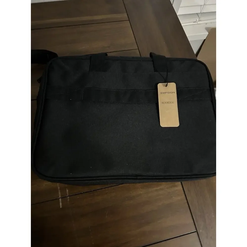 EMPSIGN 17 Inch Laptop Briefcase Bag Black Shoulder Messenger Travel